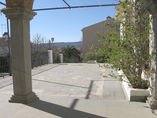 Terraza del chalet sito en C/ Vicente Cervantes nº1 de Zafra - PROHERGON