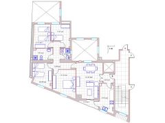 Plano del Piso de cuatro Habitaciones - PROHERGON