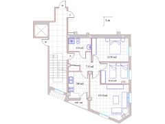 Plano del Piso de dos Habitaciones - PROHERGON