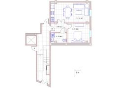 Plano del Apartamento de una Habitación - PROHERGON